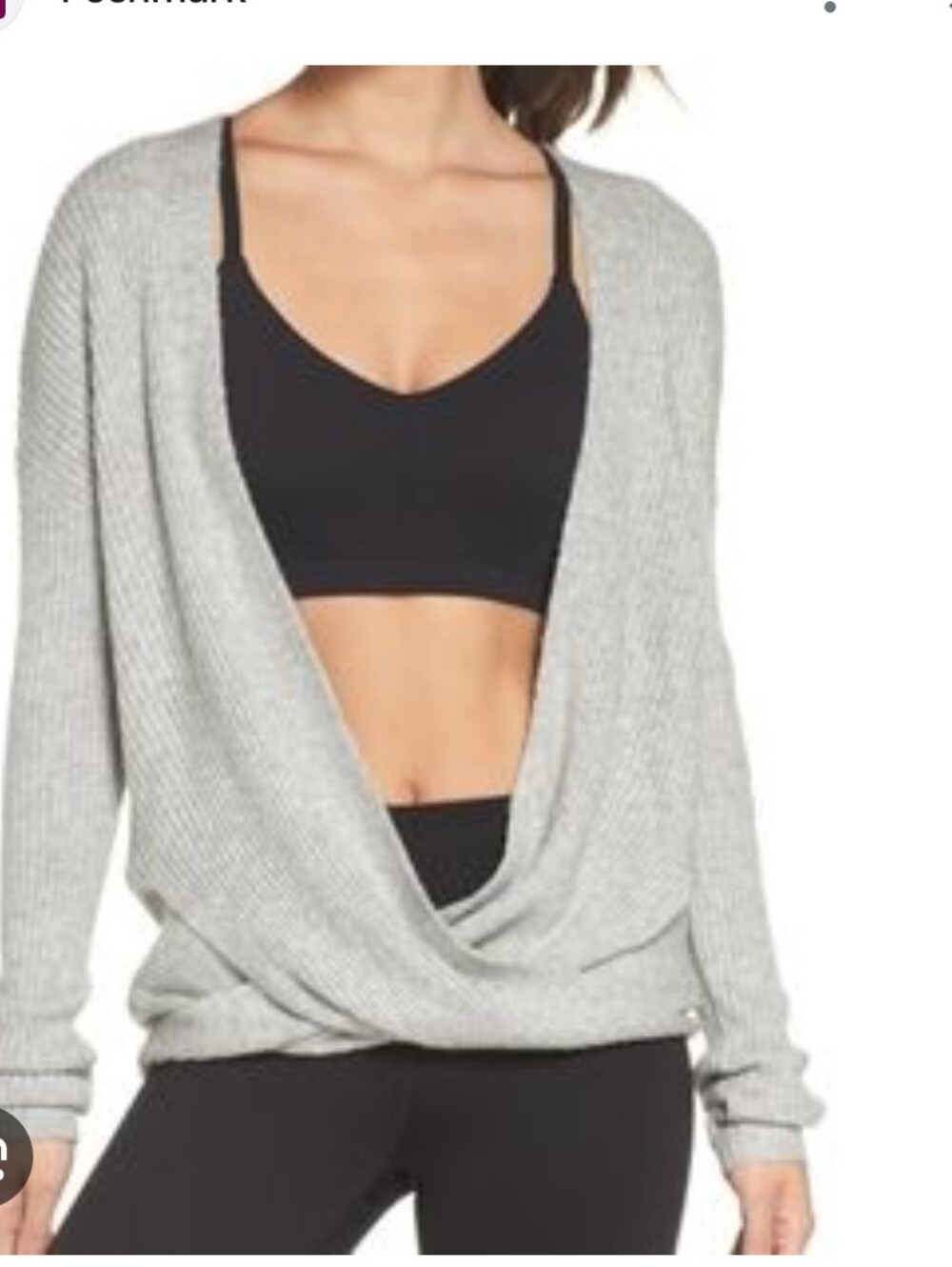 Zella wrap sweater top med (KC)